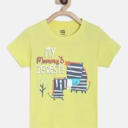 MINIKLUB Kids Yellow Printed T-Shirt-image-23