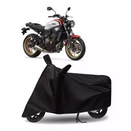 Auto Pearl Bike Cover for Yamaha XSR300 (Black)-picture-36