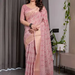 MAHARANI COUTURE Ethnic Motifs Printed Woven Design Kanjeevaram Saree image 3