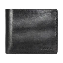 SASSORA Jade Black Leather Small Bi-Fold Wallet for Men-picture-4