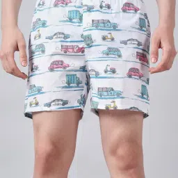 Urban Scottish Multicolor Cotton Regular Fit Printed Boxers, Pack of 4 image 4