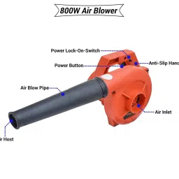 Hillgrove 800 W 18000 rpm Electric Air Blower with Blowing Pipe  HGCM266M1 (Pack of 2) image 2