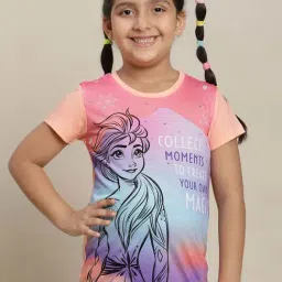 Kidsville Multicolor Cotton Printed Frozen T-Shirt-image-84