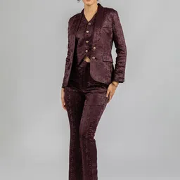 TORSHA Women Slim Fit High-Rise Bootcut Trousers-image-9