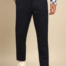 CAVALLO by Linen Club Men Slim Fit Easy Wash Trousers-picture-35