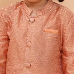 PICCOLO Boys Regular Pure Silk Kurta with Pyjamas image 2