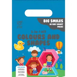 3-in-1 Colours and Shapes Kit for Kids | My Big Book, My First Sticker Book & Preschool Coloring Book | Fun Educational Activity Set | Best Gift for Children - English-image-79