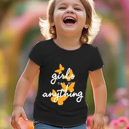 Toddylon Girls Selection Of 2 Printed Applique T-shirt image 3