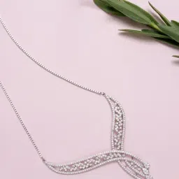 Zavya Waterfall 925 Silver Necklace-picture-30