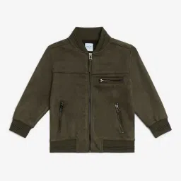 HOP Kids by Westside Olive Suede Jacket-image-66