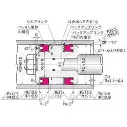 NOK φ96x111 mm USI Type Polyurethane Rubber Packing Seal, USI 96 111 9 image 4