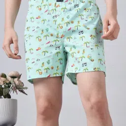 Urban Scottish Multicolor Cotton Regular Fit Printed Boxers, Pack of 4 image 5