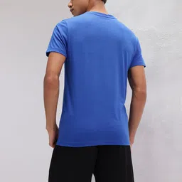 HRX by Hrithik Roshan Lifestyle Spider-Man Print Indigo T-shirt image 5