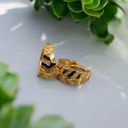 SHREE KRISHNA SHOPPING Gold-Plated Hoop Earrings-picture-11