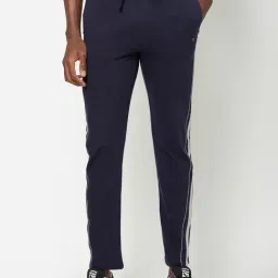Sporto Dark Navy Regular Fit Striped Trackpants-image-14