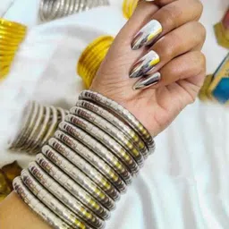 SZN Set Of 2 Oxidised Spiral Bangles-picture-34