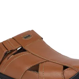 Scholl Men Brown Leather Fisherman Sandals image 5