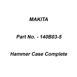 Makita Hammer Case Complete Suitable For TW140D, Part No 140B03-5-picture-43
