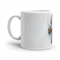 Mr UVD White & Green Graphic Printed Ceramic Glossy Mug 350 ml image 4