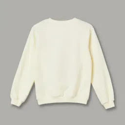 Fame Forever by Lifestyle Girls Off White Printed Sweatshirt image 2