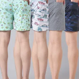 Urban Scottish Multicolor Cotton Regular Fit Printed Boxers, Pack of 4 image 2