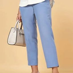 Annabelle by Pantaloons Blue Formal Trousers-picture-9
