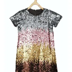 Peter England Kids Multicolor Embellished Dress-image-0
