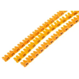 RS PRO Clip On Cable Markers Black on Yellow, 8121240 (Bag of 325 Pcs)-picture-13