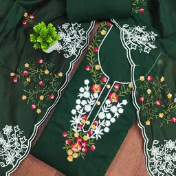 Maroosh Floral Embroidered Sequinned Unstitched Dress Material-picture-26