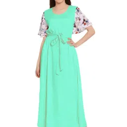 PATRORNA Light Green Nighty-image-76