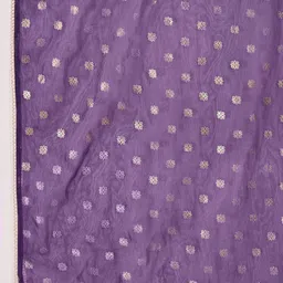 Sangria Foil Printed Straight Kurta & Trousers With Dupatta image 5