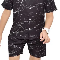 BAESD Boys Printed Shirt with Shorts image 2