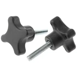 RS PRO Black 4-Arm Clamping Knob M6 Threaded Stud, 7027692-picture-40