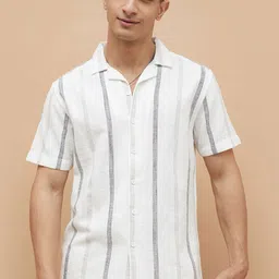 Fame Forever by Lifestyle Men Opaque Striped Casual Shirt-picture-41