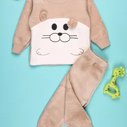 V-Mart Infant Boys Colourblocked Long Sleeves Pure Cotton T-shirt With Joggers-picture-26