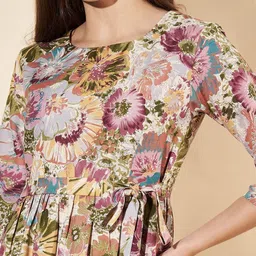 CORSICA Floral Print Fit & Flare Midi Dress image 5