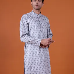 NAMASKAR Men Printed Kurta image 3