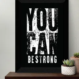 SAF Black & White Motivational Quotes UV Textured Framed Wall Art-image-89