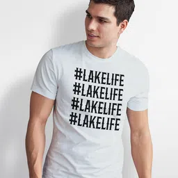 Seekbuylove Men Typography Printed Cotton T-shirt image 4