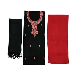 Vrinde Embroidered Unstitched Dress Material image 2