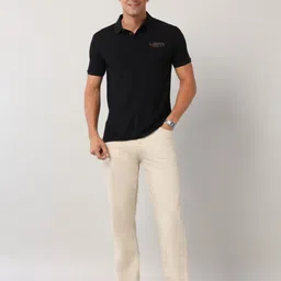U.S. Polo Assn. Denim Co. Men Solid Polo Collar Slim Fit T-shirt image 4