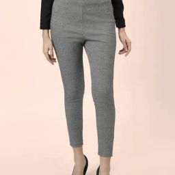 Annabelle by Pantaloons Grey Houndstooth Pattern Tights-picture-37