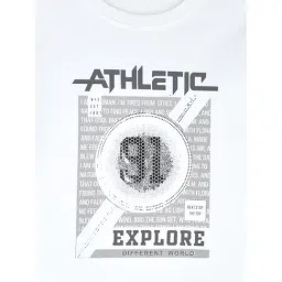 Charchit Boys White Cotton Printed Shirt with T-Shirt image 5