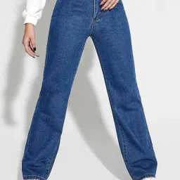 Kotty Blue Straight Fit High Rise Jeans-picture-37