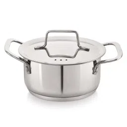 Nirlon Deluxe Series Silver Stainless Steel 20cm Induction Straight Casserole With Steel Lid (4L)-image-19