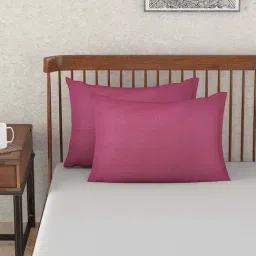 Fabindia Purple Cotton 92 TC Double Bed Sheet With Pillow Covers-image-52