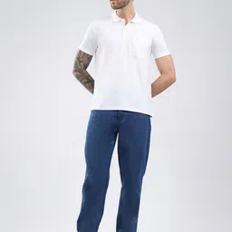 Monte Carlo Men Solid Polo Collar T-shirt image 3