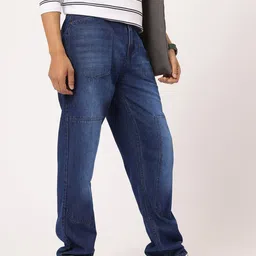 Kook N Keech Men Relaxed Rebel Panelled Loose Fit Jeans-image-67