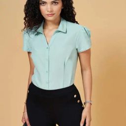 Annabelle by Pantaloons Green Formal Shirt-picture-48