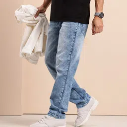 Mast & Harbour Men Heavy Fade Mid Rise Stretchable Jeans image 3